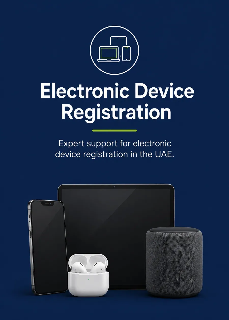 Electronic Device Registration, expert support for electronic device registration in the UAE