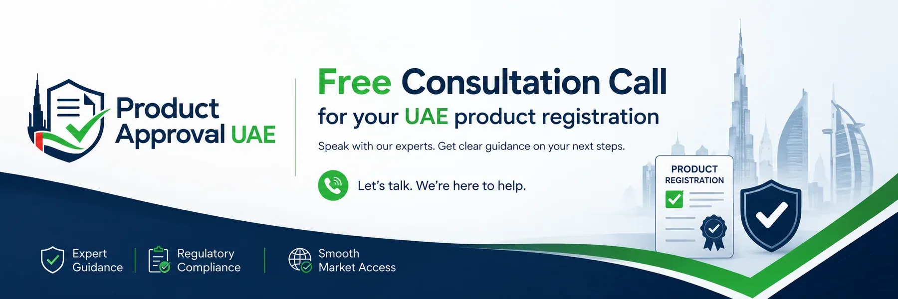 Free Consultation Call for your UAE product registration, Product Approval UAE