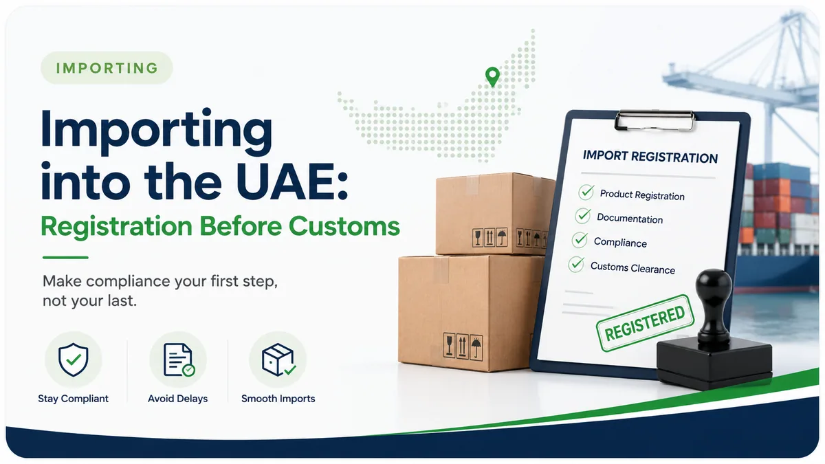 Importing: Importing into the UAE: Registration Before Customs