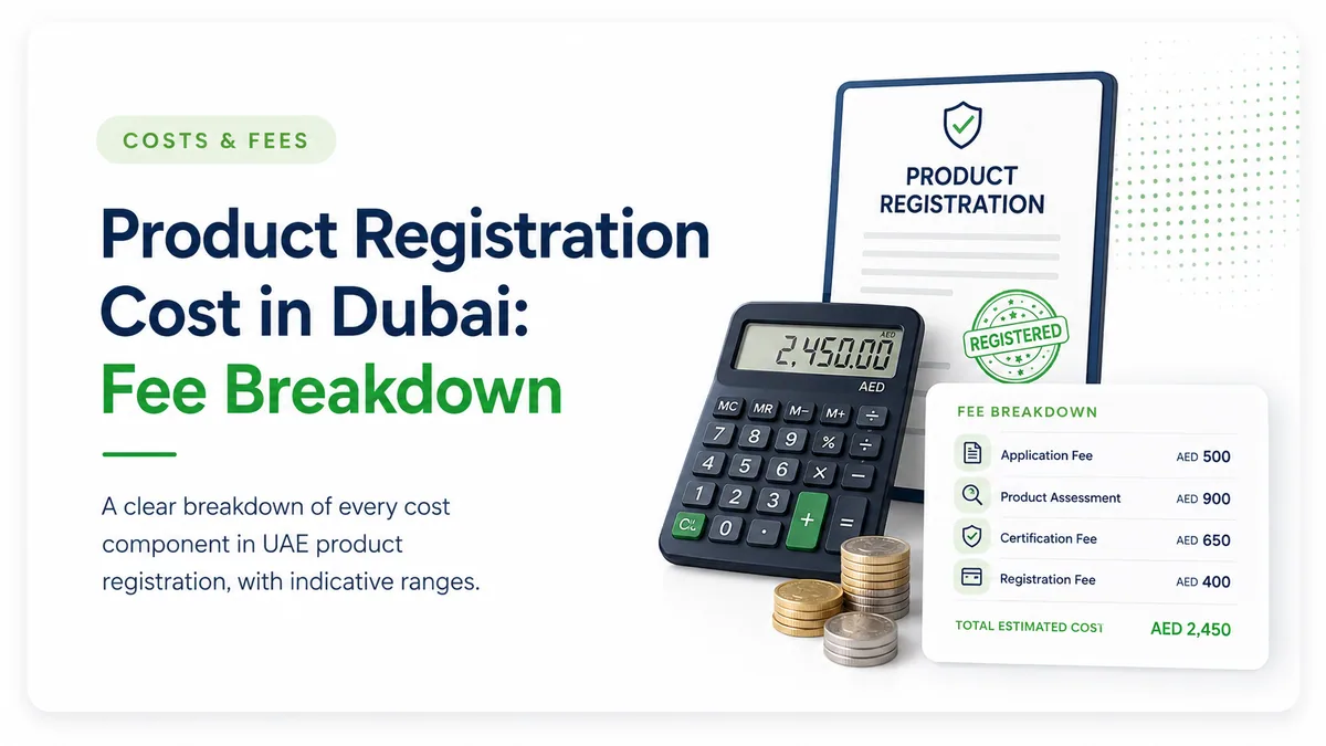 Costs & Fees: Product Registration Cost in Dubai: Fee Breakdown